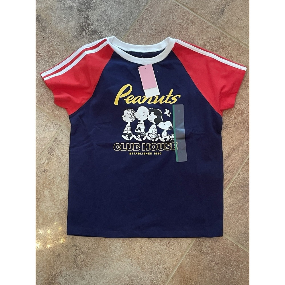 New Unisex Kids Club House Hybrid Apparel T-Shirt Blue/Red Size M New with Tags